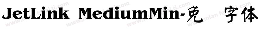 JetLink MediumMin字体转换